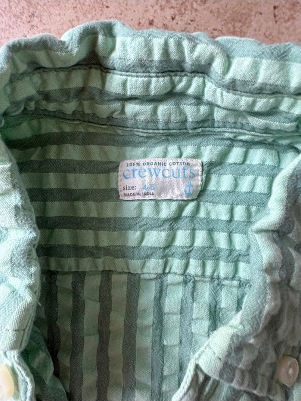 Crewcuts Mint Green Short-Sleeve Button-Down Shirt